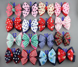 50pcslot 32039039 UK style Dot Grosgrain Ribbon Hair Bows WITHOUT ClipsDIY Baby Girls039 Hair Accessories Boutique Hai2324763