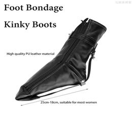 1 Pair Fetish Foot Bondage Kinky Boots Sex Slave bdsm Bondage Restraints Harness Ankle Cuffs Adult Games Sex Toys for Woman4788440