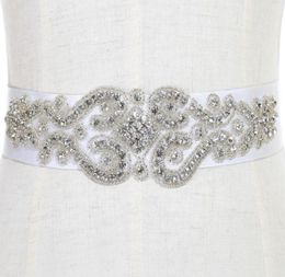 H005 Exquisite Heavy Beading Rhinestone Crystals Wedding Belt For Bridal Wedding Accessory Wedding Sashes7177982