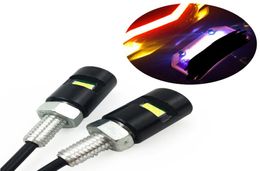 10pcs Universal Motorcycle Tail Light License Plate Strobe Spotlight Reflector SMD LED Bulb Styling 12V Front Lamp Running Light8049231