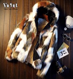 2020 men039s personality and wool imitation mink imitation leather jacket Youth camouflage fur coat7585624