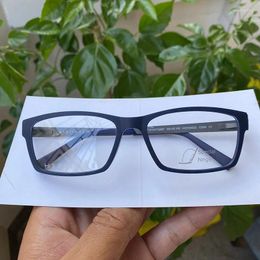 Sunglasses Frames Full Rim TR90 Rectangle Blue/Black Large Eyeglasses HEOM0025 Myopia/Reading/Progressive