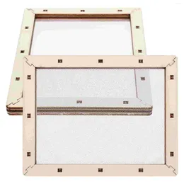 Frames DIY Paper Making Screen Mould Wooden Frame Mesh