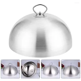 Dinnerware Sets Stainless Steel Cheese Melting Dome Basting Cover Burger Round Steaming Griddle Accessories With Heat