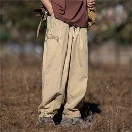 Men's Pants Man Cargo Japanese Style Harajuku Oversized Straight Trousers Lightweight Military Gym Sports Jogger Hiking Sweatpants