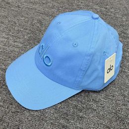 23SS Designer Aloo Yoga Ball Cap Baseball Hat Fashion Summer Women Versatile Big Head Surround Show Face Wear Duck Tongue For Lulus Blue QHWI