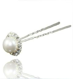 Fashion jewelry wedding bridal crystal pearl hair pins accessories8899858