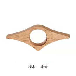 Creative Reading with One Hand Finger Ring Lazy Solid Wood Handmade Literature and Art Gift S53M