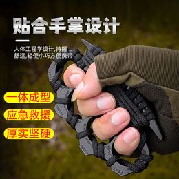 Tiger Four Finger Thickened Set Zinc Alloy For Legal Self Defense Ing Head Fist Buckle Ring 3332