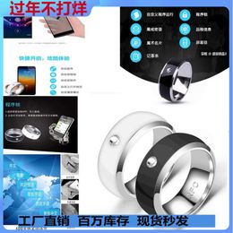 Fashion Smart NFC Phone Tag Access Control Stainless Steel Ring Gift 1284