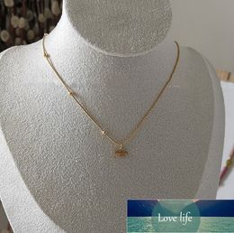 Quality Asymmetric Necklace 18K Gold Plating Simple 316 Titanium Steel Colorfast Clavicle Chain