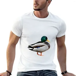 Men's Polos Duck Male Mallard T-Shirt Blanks Hippie Clothes Aesthetic Men T Shirt