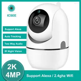 Wifi IP Camera Indoor Mini Surveillance Two Way Audio Motion Detection Auto Tracking Baby Monitor IR Night View