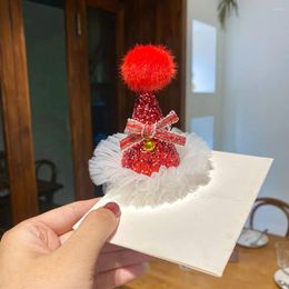 Hair Accessories Children Girl Christmas Hairclip Cute Sequins Yarn Skirt Ornament Hairpin Party Gift Decor Decorative Accessory