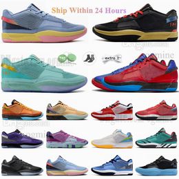 مع Box Ja 1 Day 1 Ja Basketball Shoe Morant First Signature Sneakers Men Guava Ice Light Smoke Gray Pure Platinum Bright Mango Mens Outdoor Oneeaker Chaussure Hot