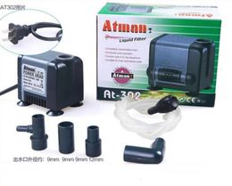 Atman AT302 65W 450LH Aquarium Fish Tank Water Pump Poweheader Submersible Pump Liquid Filter Various Outlet Connectors4313069