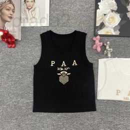 Women's Tanks & Camis Designer 24 Early Spring New Gold Thread Letter Fashion Slim Fit Knitted Tank Top for Women KCDE