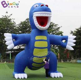 wholesale 6mH (20ft) Outdoor Giant Advertising Inflatable Animal Dinosaur Cartoon Dinosaur Character For Event Party Zoo Decoration With Air Blower Toys Sports