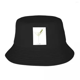 Berets Dry Martini Cocktail Bucket Hats Panama For Man Woman Bob Autumn Fisherman Summer Beach Fishing Unisex Caps