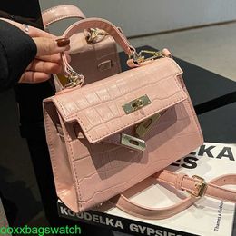 Ky Leather Handbag Trusted Luxury Womens Bags This Years Popular Handbag for Women in 2024 New Fashion Crocodile Pattern Single Shoulder Crossbody Bag with LOGO HBBP