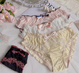 Women's Panties 2024 2nd Free Real Po Plus Size XL XXL Lovely Cute Lolita Kawaii Ruffles Lace Brief Underwear