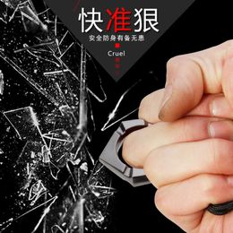 Thorn Fibreglass Rose Single Finger Tiger Hand Buckle Fist Ring Tool Window Breaker Self Defence 5042