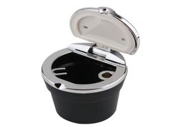 LED Lighting Portable Car Ashtray Auto Travel Cigarette Cylinder Smokeless Ashtray Holder Cup Ash Tray Cup1579778