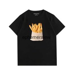 Men's T-Shirts Versatile design big potato print niche t-shirt short sleeve men and women new loose round neck casual ins top y2k harajuku emoH24220