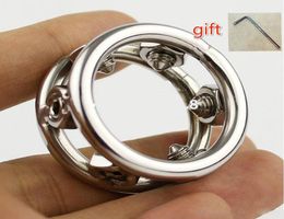 2022 Devices Design Stainless Steel Spikes Cock Metal Penis Ring Sex Toys For Men Stimulate Adult Games Sex Products1193665