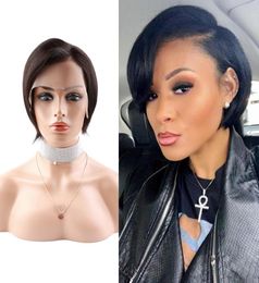 180 short bob silky straight hair full front lace wigs natural black human wigs selling 6inch 8inch 10inch 12inch7411795