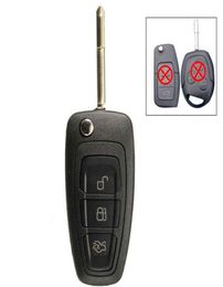 3 Buttons Car Flip Remote Key Fob With Chip 4D60 For Ford Focus Mk1 Mondeo TransitConnect 433Mhz24046349145511