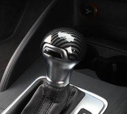 Carbon Fiber Color Gearshift Handle Frame Cover Sticker For A3 8V S3 A4 B8 A5 A6 C7 S6 A7 S7 Q5 Gear Shift Knob Head Decal3345051