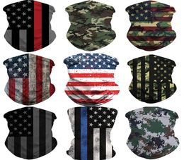Seamless Magic Head Scraf American Flag Printed Outdoor Hiking Insect Protective Head Scarf MultiFunction Riding Face Er5917402834