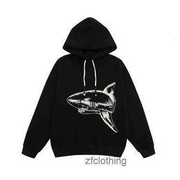 Designer Fashion Clothing Luxury Mens Sweatshirts palms Angels Angel Broken Tail Shark Print Drawstring Hoodie Brand and Womens F6W5