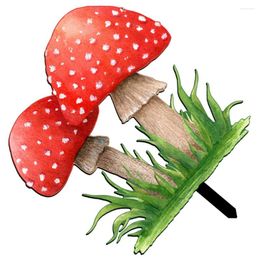 Garden Decorations Ornaments Decorative Insert Stake Sign The Mushroom Adornment Acrylic Outdoor