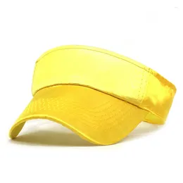 Ball Caps Polyester Solid Colour Sunhat Sun Visor Baseball Cap Summer Hats For Men And Women 02