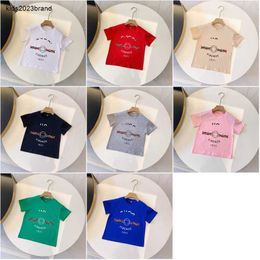 New kids T shirts Multi Colour woven printing boys summer top Size 90-150 CM designer baby clothes girl Short Sleeve cotton child tees 24Feb20