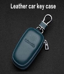 Universal Car Key Case Zipper Car Leather Key Case Smart Key Leather Case1750517