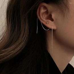 Dangle Earrings Korean Geometric Long Tassel Drop Earring For Women Box Chain Ear Line Girl Jewelry Brincos