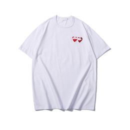 A Mens Designer Commes Des Garcon T Shirt Fashion Summer Love Men T Shrit Paly Heart Short Sleeve Tshirts Women Loose Tops Casual Tee 601