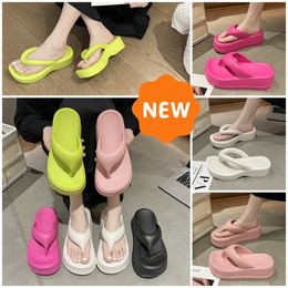 Slippers Fashion Designer Slides Sandals Trend Womans Foam Rubber Jelly Sandals Pool Flip Flops Sliders Loafer 36-41 soft comfort green black white room beach