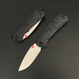 BM 565 Outdoor Folding Knife Carbon Fiber Handle Camping Hunting Survival Safety Defense Pocket Military Knives EDC Tool