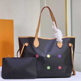 Tote Bag Designer Bags handbags Colourful Totes Women Wallet Leather Messenger Brown Shopping Shoulder Handbag Lady Large Capacity 240115