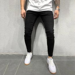 Men's Pants Mens Skinny Jogging Denim Casual Classic Double Pocket Joggers Jeans Trousers Spring Summer Daily Streetwear Hombre