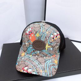 Avatar animale con berretto da baseball stampato alla moda con cappello a becco d'anatra di graffiti di alta qualità in rete traspirante per l'ombreggiatura estiva