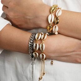 Charm Bracelets Women's Bracelet Elegant Temperament Imitation Shell Fashion Pendant Beaded Summer Beach Men