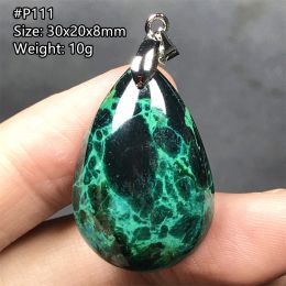 Pendants Natural Azulite Malachite Lapis Lazuli Pendant Jewellery For Women Men Gift Green Blue Crystal Stone Silver Beads Gemstone AAAAA