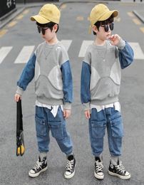 Luxury Clothing Sets 2022 Cool Spring Autumn Children039s Clothes Set Boys Sweatshirts Pants 2pcs Set Kids School Beach Costume1892770