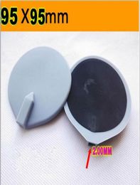 95cm Grey Round Carbon Rubber ElectrodesReusable Replacement Electrode Pads For Massager Tens Microcurrent Machine via dhl1134261