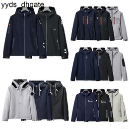 Monclears Jackets Jacket Designer Mens Bomber Mens Clothing Zipper Pocket Coats Embroidered Badge Hooded Outerwear Fashion Brand Jacket Size M/l/xl/xxl